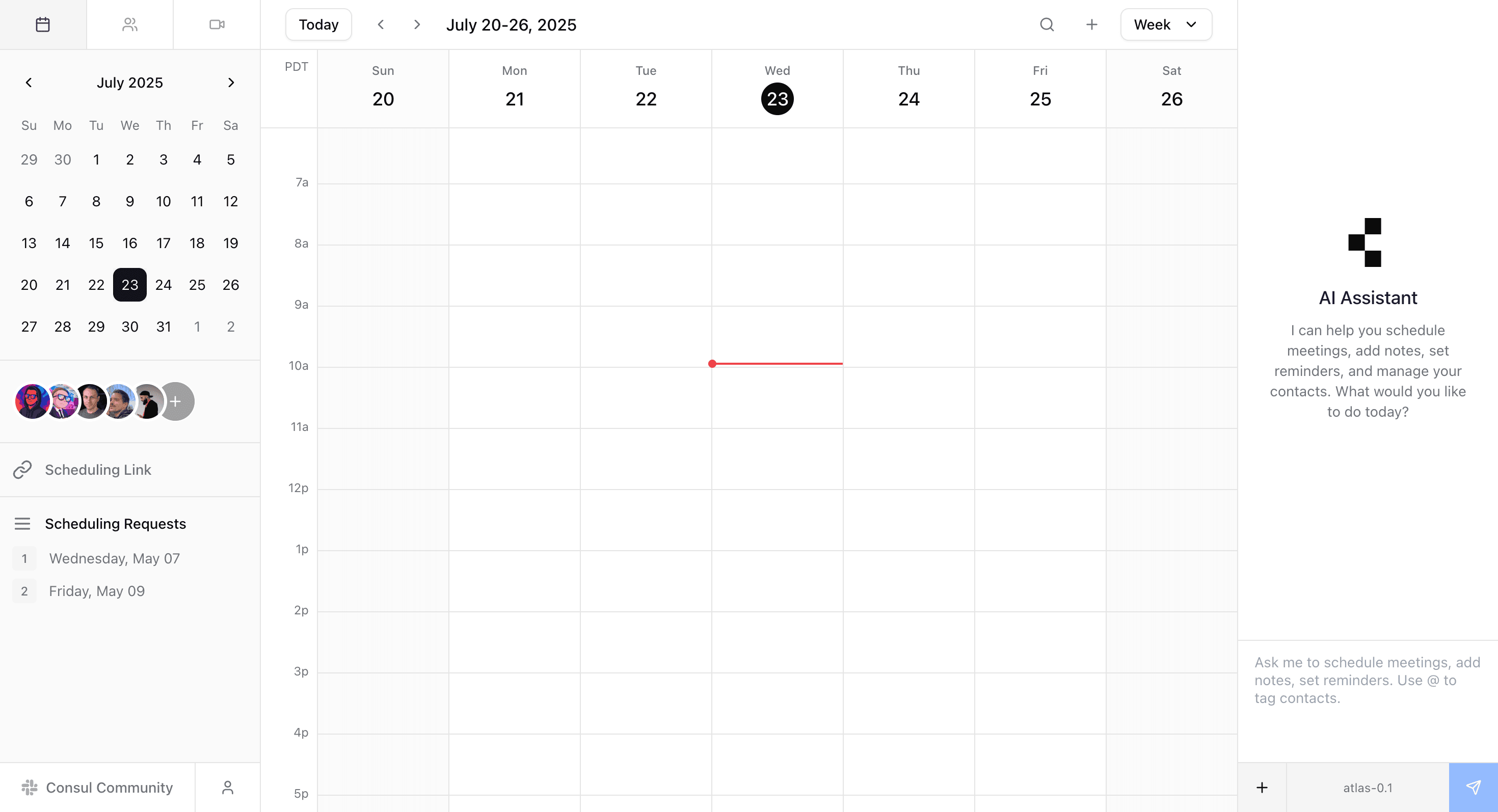 Consul app screen